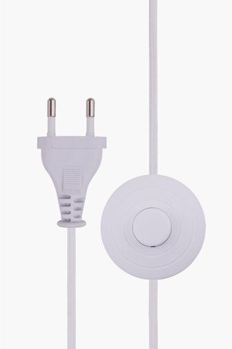 Lampa stojąca ceramiczna japandi boucle Florian Globen Lighting włącznik